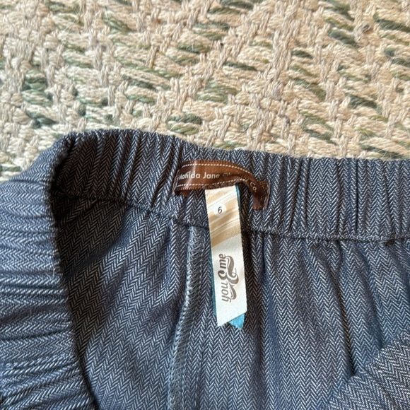 Matilda Jane navy flare pants Girls size 6 - Picture 2 of 3